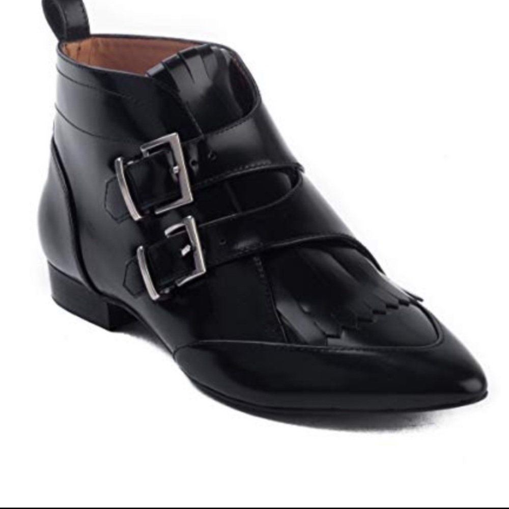 IRO Nixy Leather Double Buckle Booties